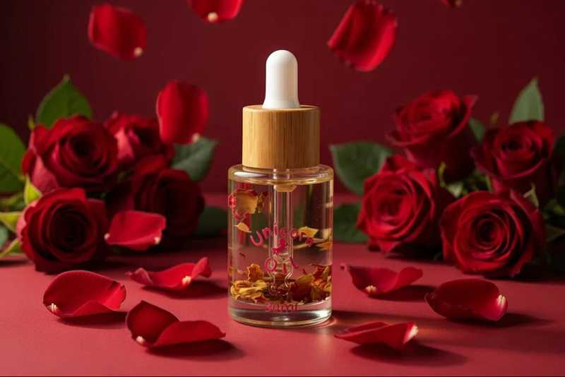 30 ml signature dropper cuticle oil bottle in rose